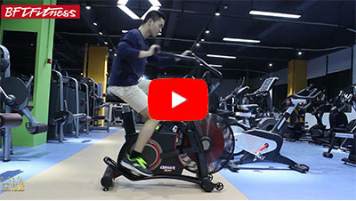 风阻磁控健身车使用视频教程 风扇车